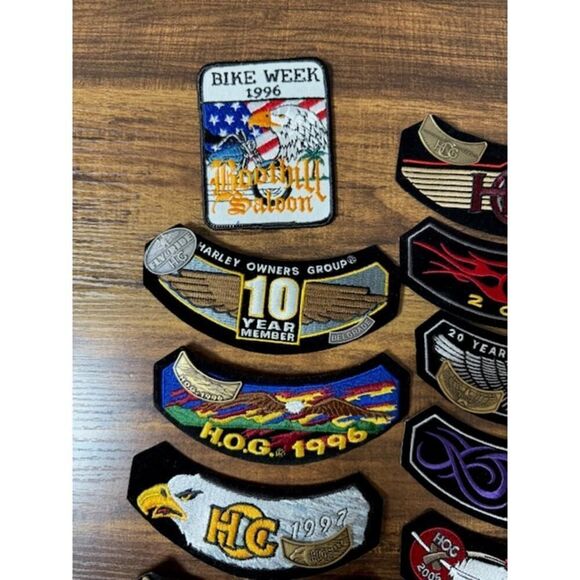 Harley Davidson HOG Lot 34 Patches and Pins (13 Years) 1996-2008 - Picture 2 of 12